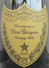 Dom Pérignon 1998, Dom Pérignon, Champagne Dom Pérignon, Dom Pé, Möet & Chandon, Champagne, vin de Champagne